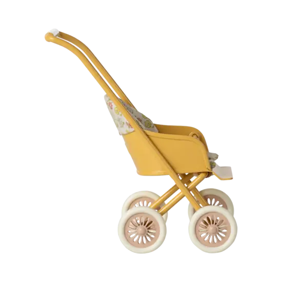 Maileg Maileg | Kinderwagen, Micro - Gelb