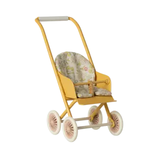 Maileg | Wandelwagen, Micro - Geel
