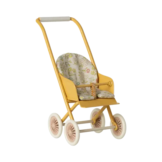 Maileg Maileg | Wandelwagen, Micro - Geel