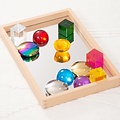 Tickit Tickit | Petit plateau miroir en bois