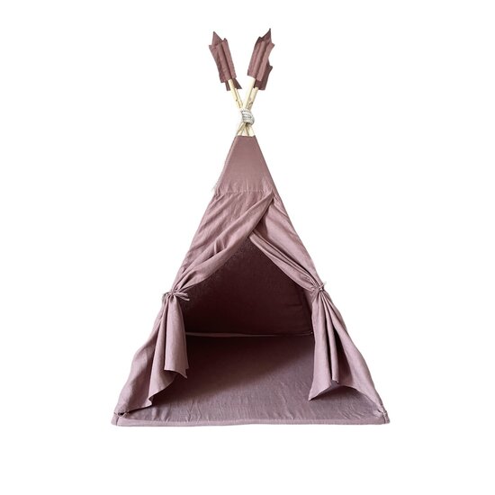Moje Moje | Tipi Tent - Marsala Linnen