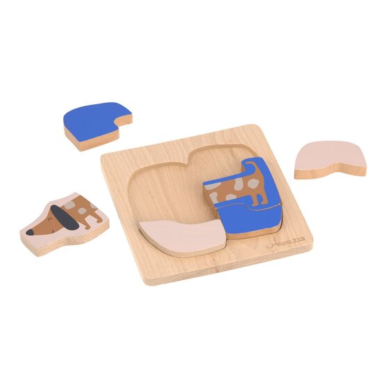 Laessig Laessig | Houten Puzzel Set Little Mateys Hond/Vogel