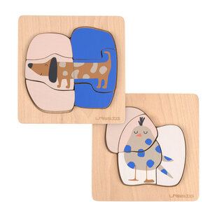 Laessig | Holzpuzzle Set Little Mateys Hund/Vogel