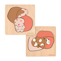 Laessig Laessig | Wooden Puzzle Set Little Mateys Cat/Guinea Pig Cat/Guinea Pig
