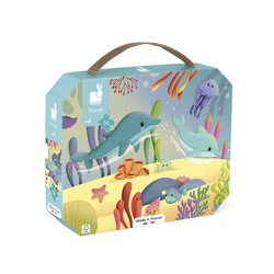 Janod | Zeedieren Puzzel  36 Stuks