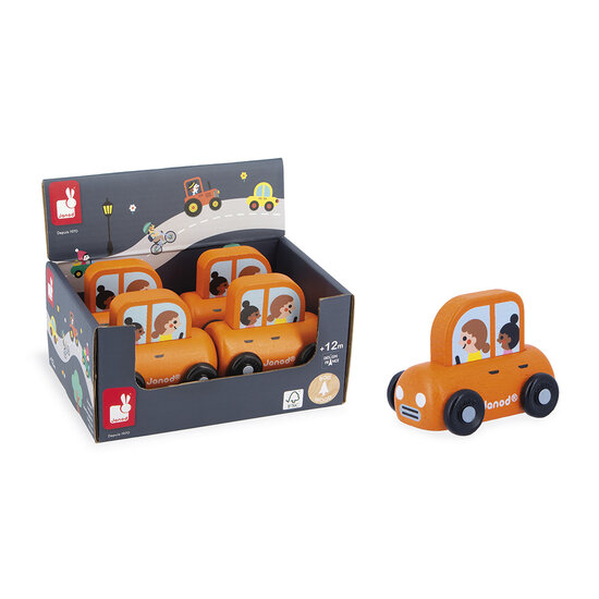 Janod Janod | Cross Roads - Familienauto aus Holz Stadt