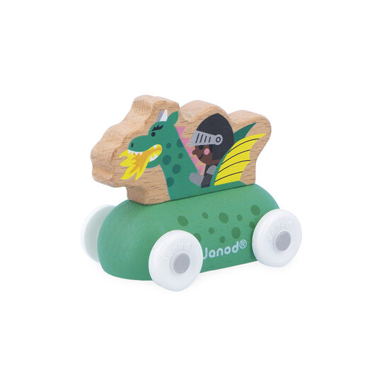 Janod Janod | Cross Roads - Betoverd Koninkrijk Houten Drakenauto