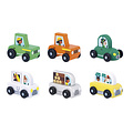 Janod Janod | Cross Roads - Countryside Green Wooden Tractor
