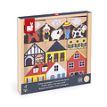 Janod Janod | Cross Roads - Countryside 34 Wooden Blocks Set