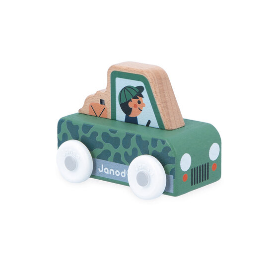 Janod Janod | Cross Roads - Voiture tout-terrain en bois Vallée blanche