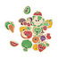 Janod Janod | Fruit & Vegetable Magnets 24 Pieces