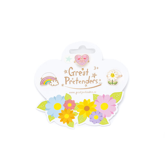 Great Pretenders Great Pretenders | Spring Flowers Ring Set