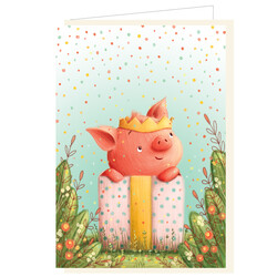 Mail-Box | Carte de vœux Barbara Denef Party Pig
