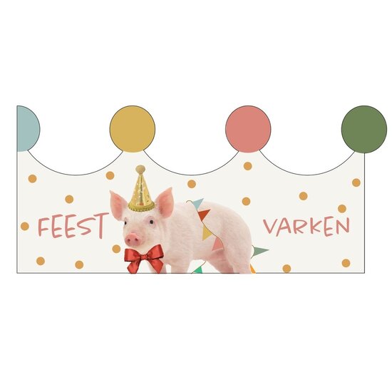 Mail-Box Mail-Box | Carte de voeux Fête des rois et reines Cochon