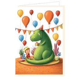 Mail-Box | Carte de vœux Barbara Denef Dino party