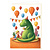 Mail-Box Mail-Box | Greeting card Barbara Denef Dino party