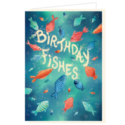 Mail-Box | Carte de vœux Barbara Denef  Birthday Fishes