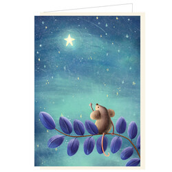 Mail-Box | Carte de vœux Barbara Denef Étoiles scintillantes