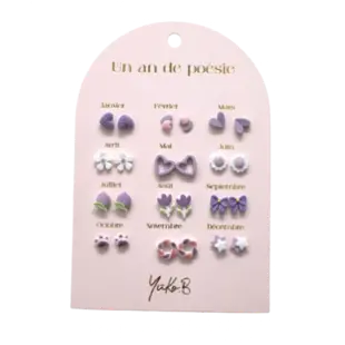 Yuko B | Boucles d'oreilles Parme