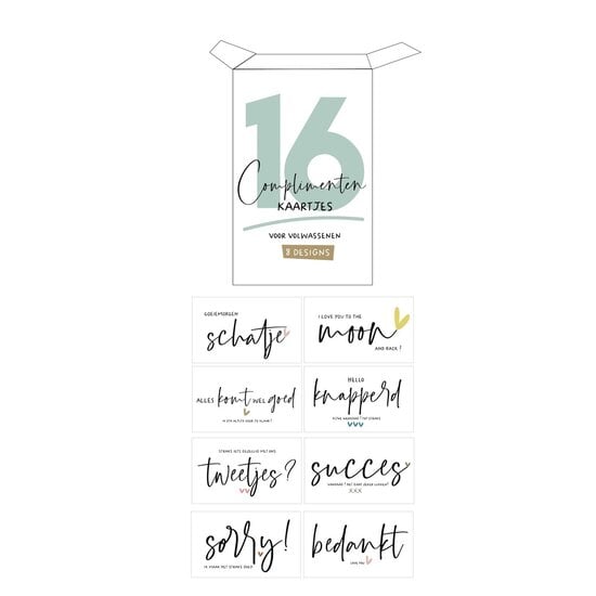 Mail-Box Mail-Box | Minibox Complimenten Kaartjes Volwassenen