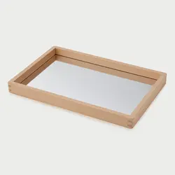 Tickit | Petit plateau miroir en bois