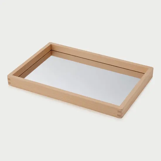 Tickit Tickit | Petit plateau miroir en bois