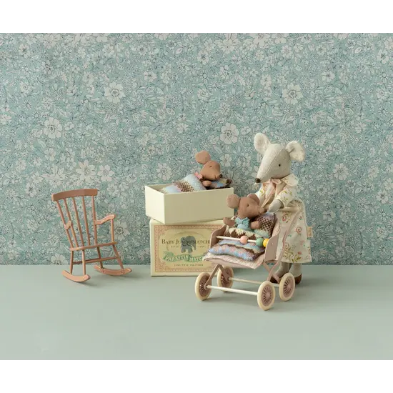Maileg Maileg | Rocking chair, Mouse - Dark Powder