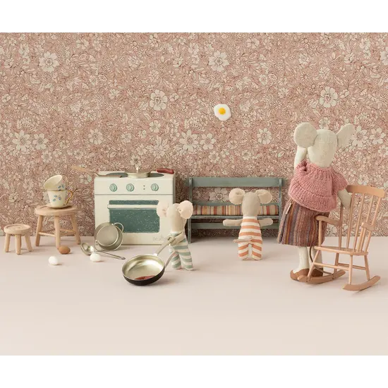 Maileg Maileg | Rocking chair, Mouse - Dark Powder