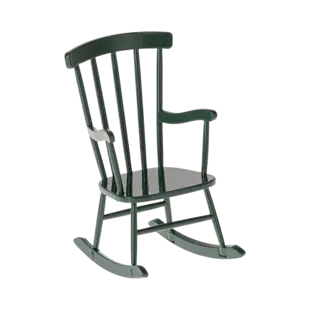 Maileg | Chaise à bascule, Souris - Vert foncé