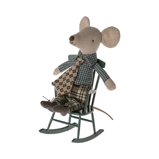 Maileg Maileg | Rocking chair, Mouse - Dark Green