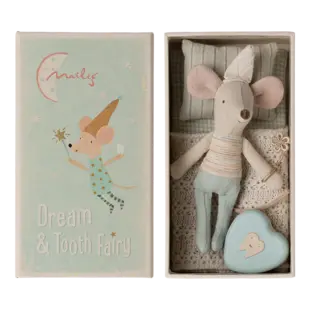 Maileg | Tooth Fairy Mouse, Little Brother In Matchbox