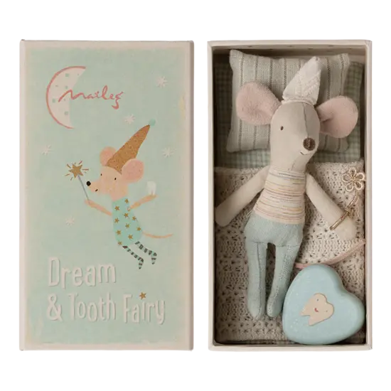 Maileg Maileg | Tooth Fairy Mouse, Little Brother In Matchbox