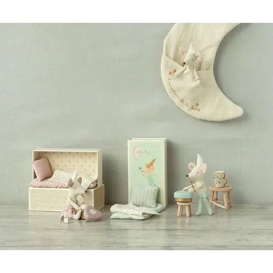 Maileg Maileg | Souris de la fée des dents, petit frère dans une boîte d'allumettes