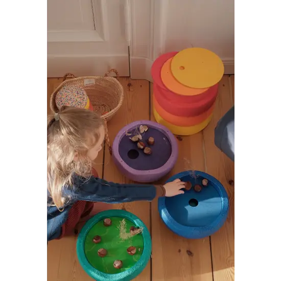 Stapelstein Stapelstein | Grimms x Stapelstein Set Rolling Discs Cool Classic