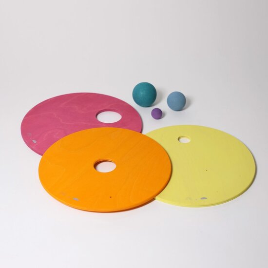 Grimm's Grimm's | Grimm's x Stapelstein Rolling Discs Warm Pastel