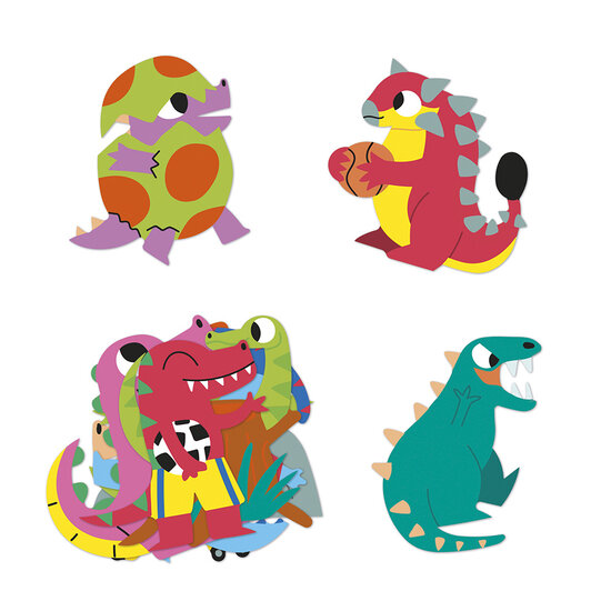 Janod Janod | Dinosaur stickers x100