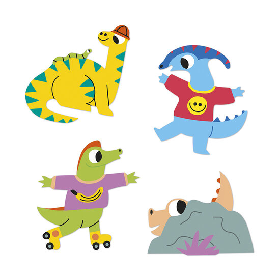 Janod Janod | Dinosaurier-Kleber x100