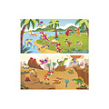 Janod Janod | Creatieve Doos Met Dikke Repositioneerbare Dinosaurus Stickers - 2 Jaar Oud