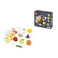 Janod Janod | Set 12 Fruits et Légumes Filet Mamie Soleil