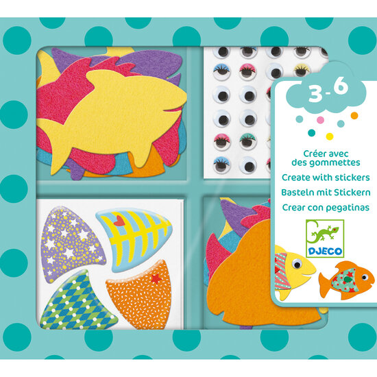 Djeco Djeco | Knutselen Met Stickers I love fish