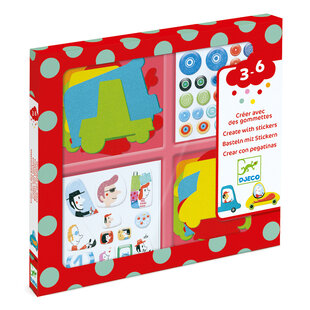 Djeco | Crafting With Stickers I love cars