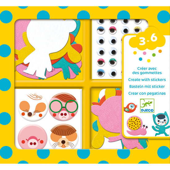 Djeco Djeco | Basteln mit Aufklebern I love animals