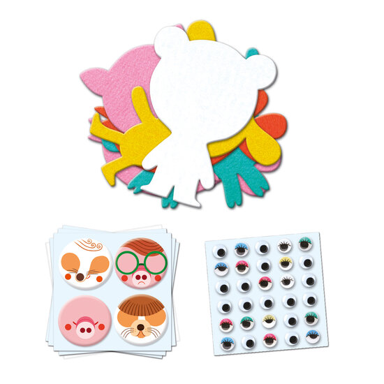 Djeco Djeco | Knutselen Met Stickers I love animals