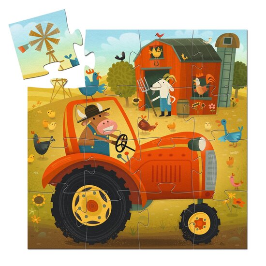 Djeco Djeco | Puzzel De tractor 16 Stuks