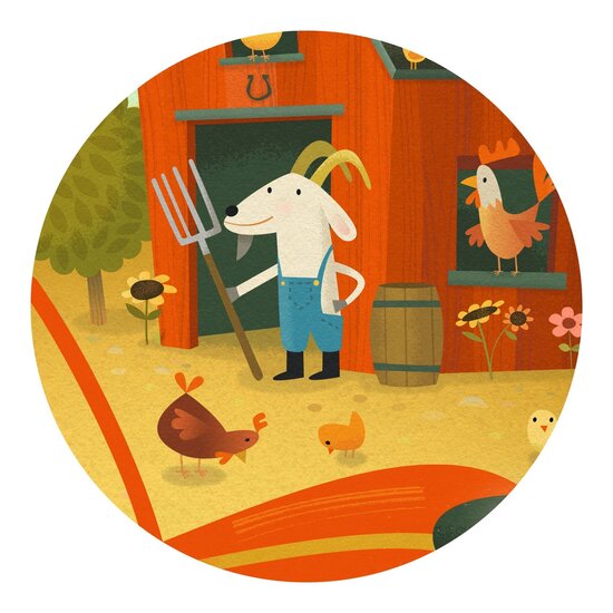 Djeco Djeco | Puzzel De tractor 16 Stuks