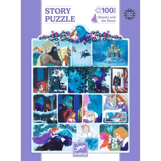 Djeco Djeco | Puzzle Belle and the Beast - 100 Pieces