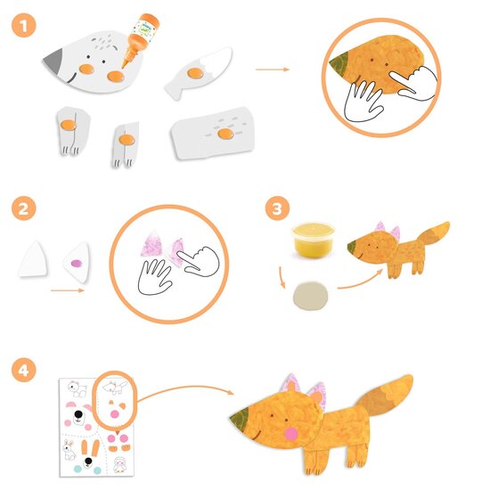 Djeco Djeco | Finger paint Small Shapes