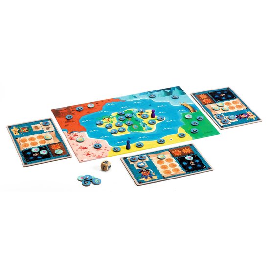 Djeco Djeco | L'île des pirates Circuit et jeu de collecte