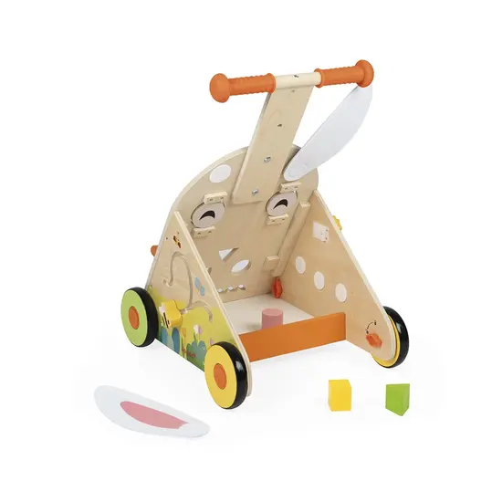 Janod Janod | Wooden Rabbit Multi-Activity Cart