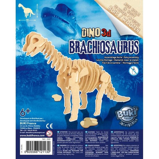 Buki Buki | Houten Dino 3D Brachiosaurus